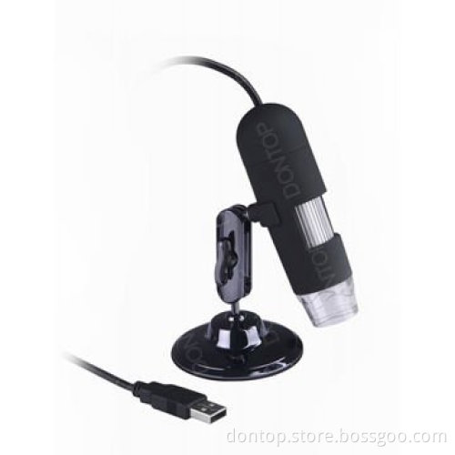 Dontop Optics High Quality 1.3 Mega Pixels 200X USB Digital Microscope with 8 LED White Light